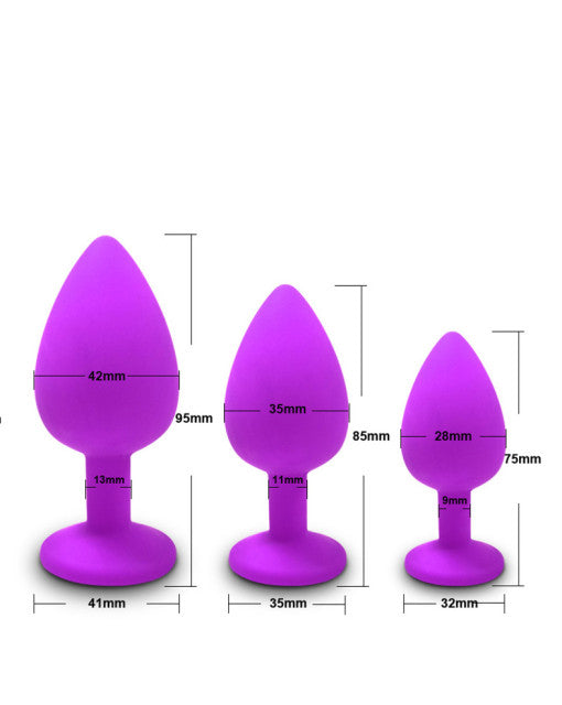 3Size Butt Anal Plug Sex Toys for Women Men Soft Silicone Erotic Massager Stimulator Dildo Vibrator Anal Toys Adult Product Plug