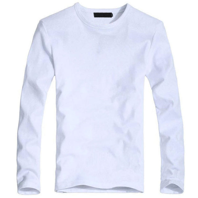 2022 Elastic Mens T-Shirt V-Neck Long Sleeve Men T Shirt For Male Lycra And Cotton T-Shirts Man Clothing TShirt Brand Tees